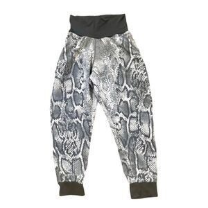 Black and white Leopard print joggers